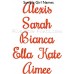 Adore Embroidery Font