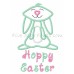 Long and Tall Cute Bunny Applique