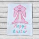 Long and Tall Cute Bunny Applique