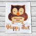 Fall Owl Applique 