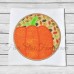 Pumpkin Circle Patch Applique 