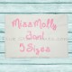Miss Molly Embroidery Font