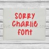 Sorry Charlie Embroidery Font