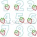 Strawberry Applique Numbers 