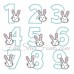 Bunny Applique Numbers 