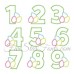 Easter Egg Applique Numbers 