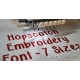 Hopscotch Embroidery Font