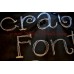 Scratch Embroidery Font