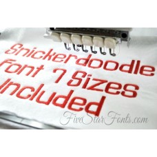 Snickerdoodle Embroidery Font