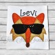 Cool Hipster Fox in Sunglasses Applique 