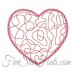 Scribble Heart Valentine Applique 