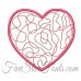 Scribble Heart Valentine Applique 