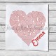 Light Fill Hearts Embroidery Design