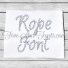 Rope Font Nautical Embroidery Font