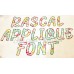 Rascal Applique Font Quick Bean Stitch