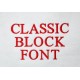 Classic Block Font 