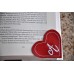Corner Bookmark Mongram Heart In the Hoop 