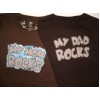 Exclusive MY DAD ROCKS-MY MOM ROCKS Double Applique Pair