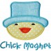 Easter Hat Chick Applique