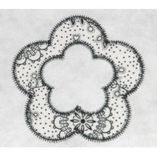 FREE Flower Applique Frame Design