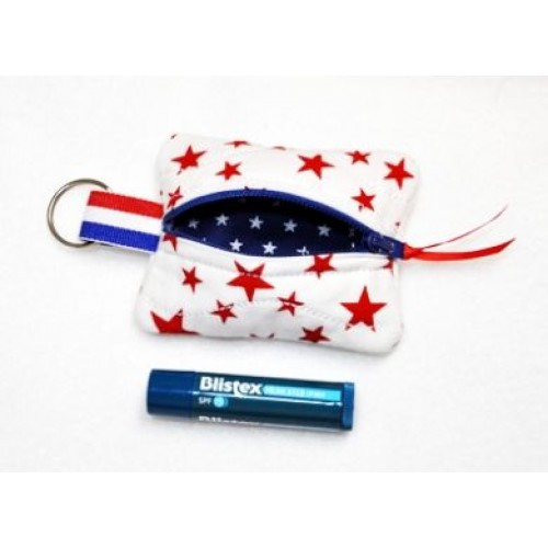 Mini Zippered Keychain Pouch in the hoop - GG Designs Embroidery