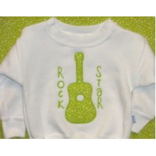 Guitar Rock Star Applique