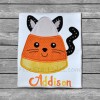 Candy Corn Kitty Cat Applique