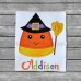 Candy Corn Witch Applique