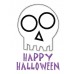 Happy Halloween Skull 2 Applique