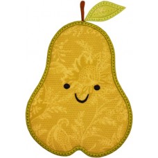 Happy Fruit Pear Applique