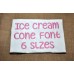 Ice Cream Cone Font