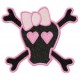 Pink Skulls Applique + Embroidery Designs Teen Goth