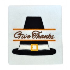 Split Thanksgiving Pilgrim Hat Applique