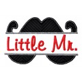 Split Mustache Applique
