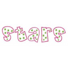 Sweet Stars Applique Font