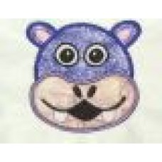 HIPPO Face Applique Design