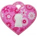 Heart Keyhole Locket Valentine Applique
