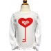 Heart Key Valentine Applique
