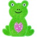 Sweet Heart Valentine Frog Applique