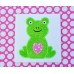 Sweet Heart Valentine Frog Applique