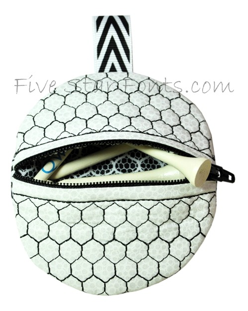 4 Pieces Golf Tee Holder Golf Ball Carry Bag Pouch Golf Ball