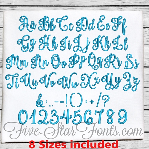 Embroidery Fonts Bundle Machine Embroidery Monogram Fonts 