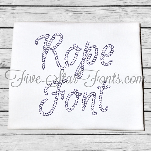 free nautical rope font