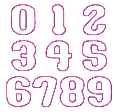 bubble numbers font