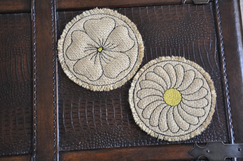 Fabric Coasters - burlap with canvas – 1320LLC