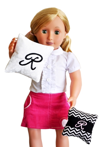 monogrammed dolls