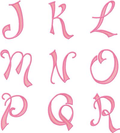 cute girly fonts alphabet