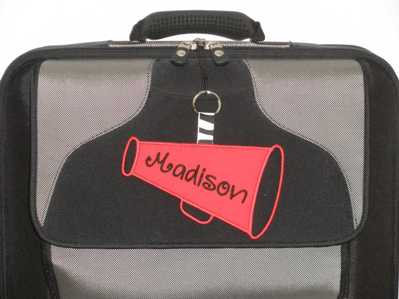 Cheer Megaphone Luggage Tags Personalized Sports Bag Tags for Cheerleaders