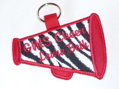 Personalized Cheer Pin Me Keychain
