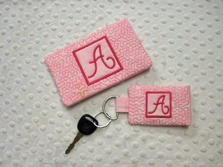 3pcs/LOT IF IN DOUBT GO FlLAT OUT Embroidery Letter Key Chains for